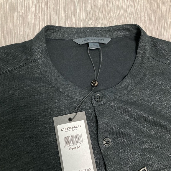 John varvatos collection linen zip shirt. MEDIUM. - Picture 4 of 4